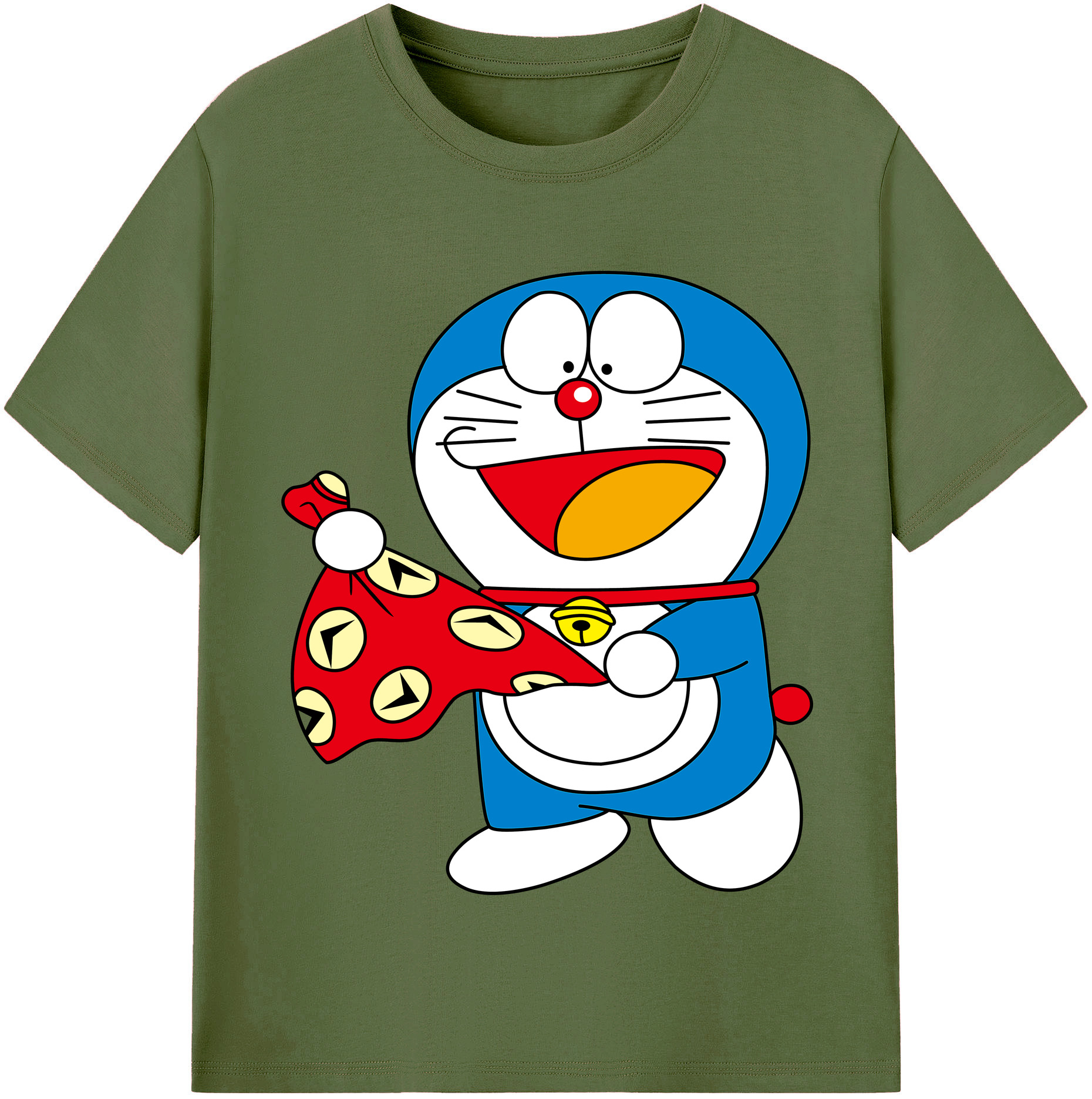 （画像用） ドラえもん Doraemon 綿100％半袖Tシャツ（フロントプリント）